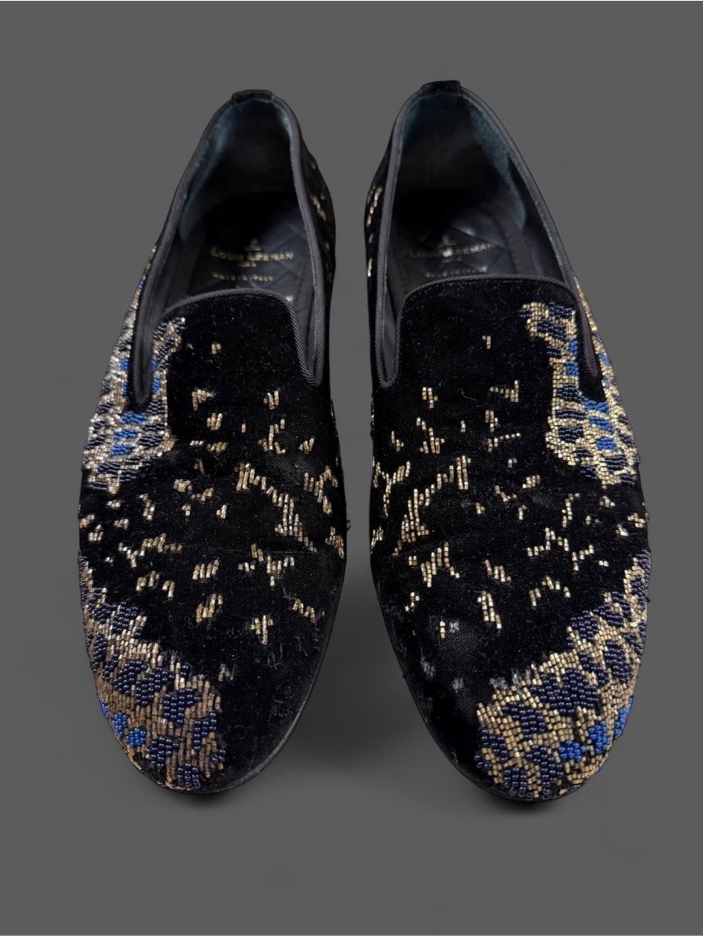 Louis Leeman Loafer Men 41 Black Velvet